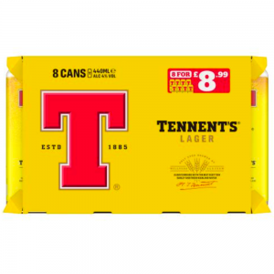 Tennents 8 Pack 440ml Lager
